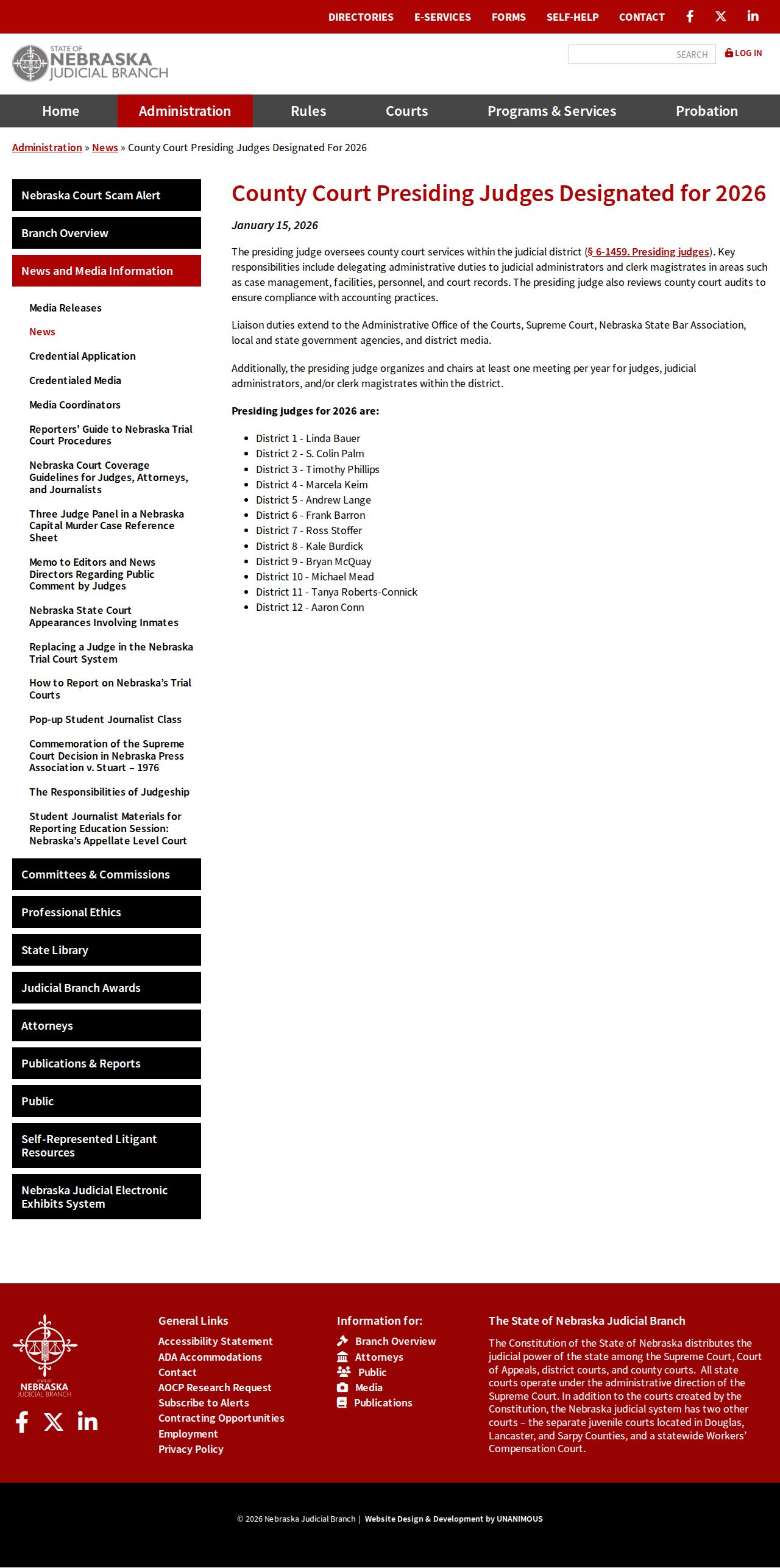 Custer County Broken Bow court docket Judicial Branch presiding judge source