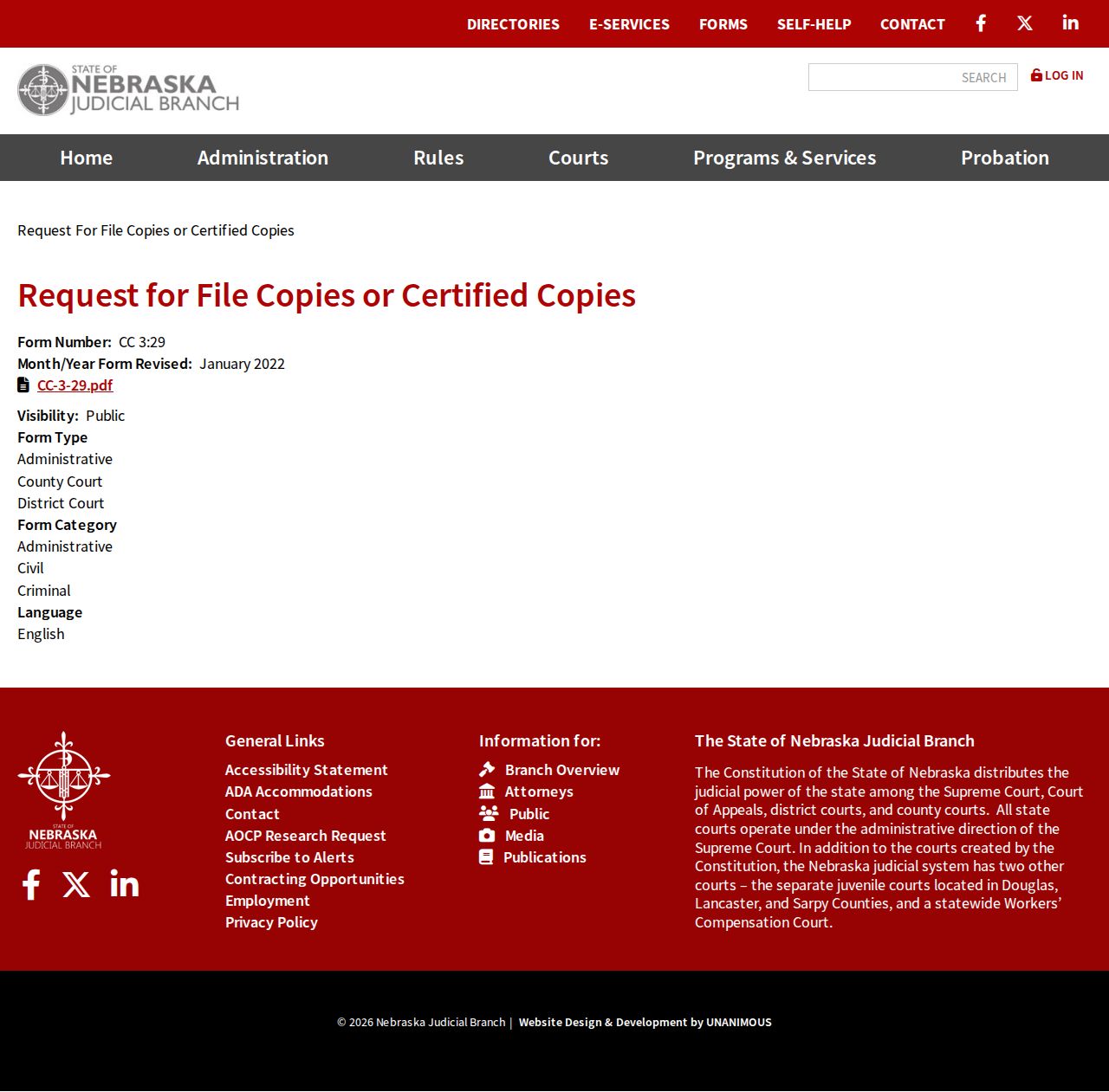 Custer County court records certified copy instructions