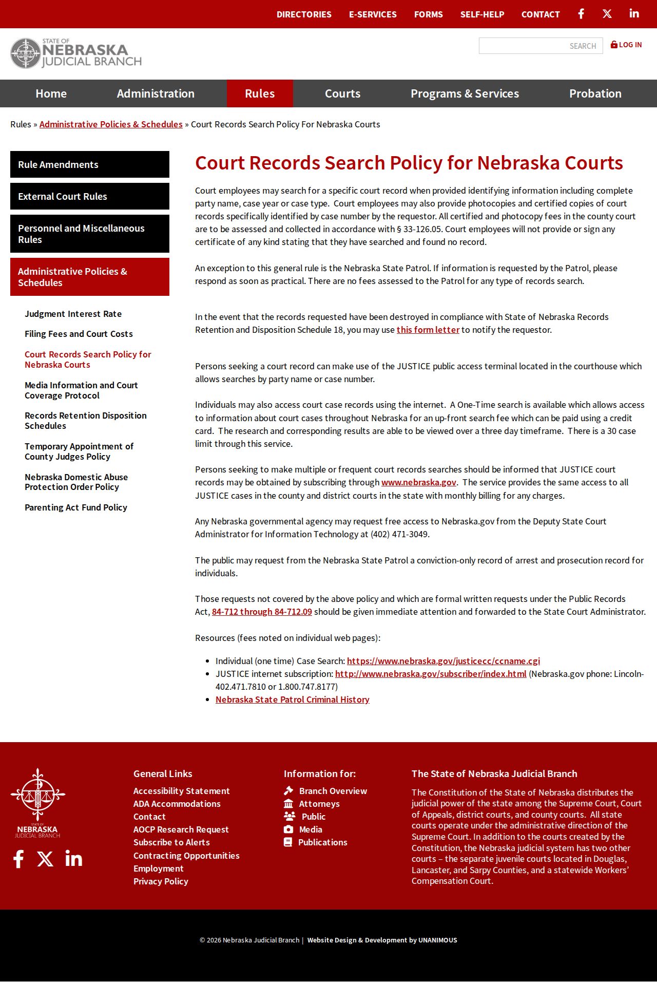 Custer County court records search policy and access routes